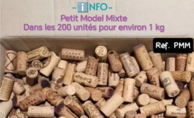 ~par 200/~1kg sur demande bouchons Petit Model Mixte -